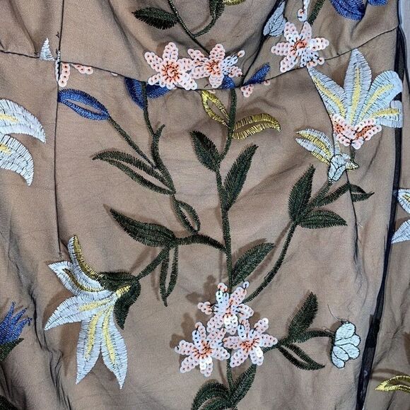 ANTHROPOLOGIE LESS ROSE FLORAL MINI DRESS - Picture 11 of 12